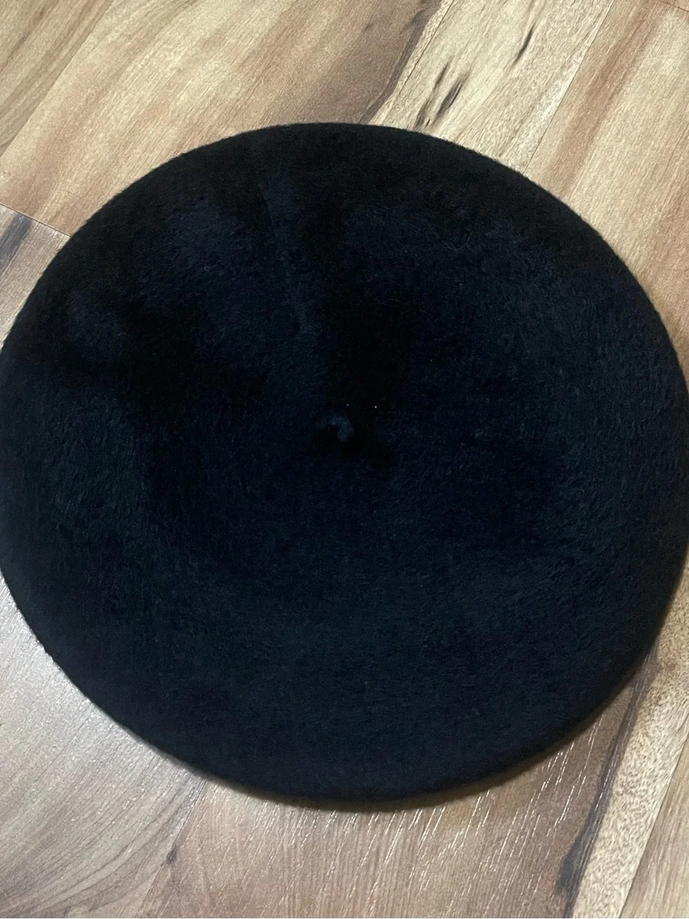 Vintage Basque D'Origine Black Wool Beret Hat Imported From France 100% Wool